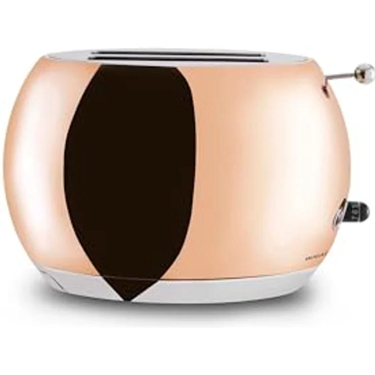 BUGATTI Romeo, Multifunktions-Design-Toaster aus Edelstahl, 7 Bräunungsstufen, 4 Funktionen, 870-1035 W, Glänzendes Roségold – Bild 2