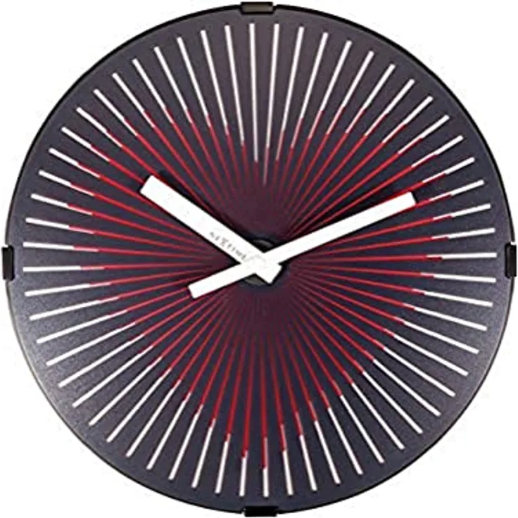 NeXtime Red 3221 Motion Heart, Metall und Kunststoff, Schwarz, 0 cm, 30 x 7 x 30 cm