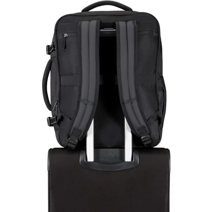American Tourister Take2Cabin Rucksack 45 cm mit Laptopfach, Flash Black, 100% Polyester – Bild 7
