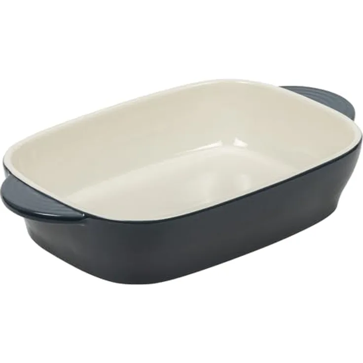 RESTO Auflaufform 1L, rechteckige Backform aus kratz- und schnittfester Keramik, für Quiche, Lasagne und Aufläufe, spülmaschinenfest