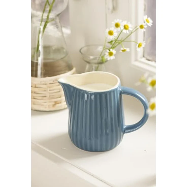 IB Laursen Mynte Milchkännchen Cornflower Blau, Keramik, 200 ml – Bild 2