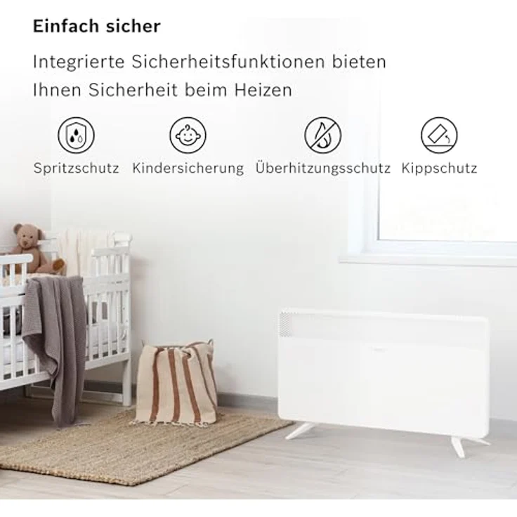 Bosch Hausgeräte Heat Convector HC 4000-25, Heizkörper mit Thermotechnik für effiziente Wärmeleitung – Bild 3