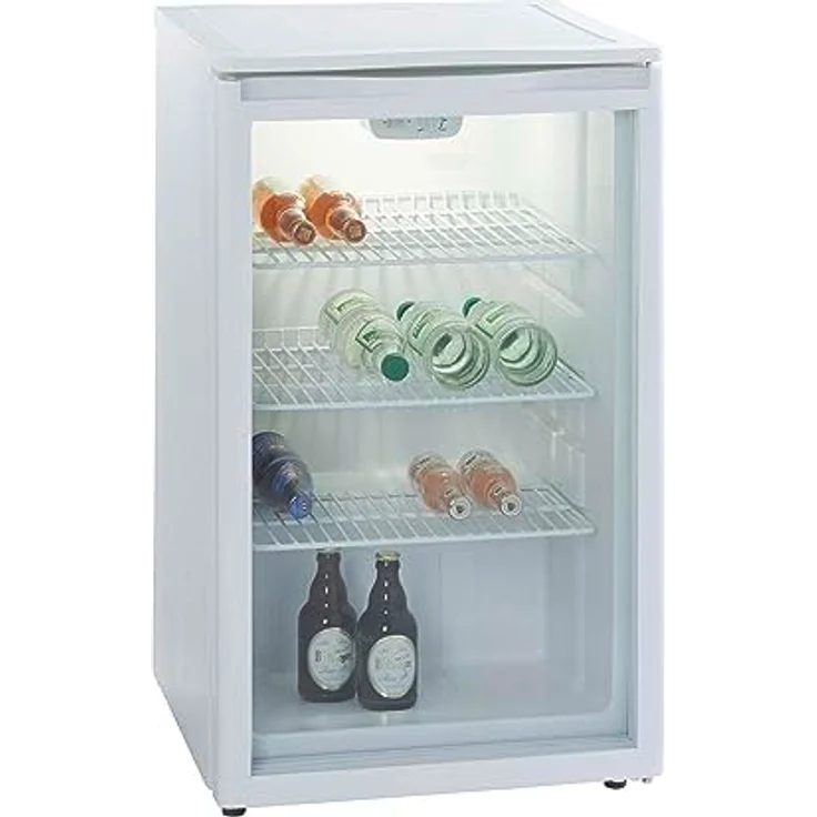 PKM GKS102 Glastür-Kühlschrank | Getränkekühlschrank | 102 Liter | 85 cm hoch | Wechselbarer Türanschlag | Leise Laufleistung | 42 dB – Bild 2