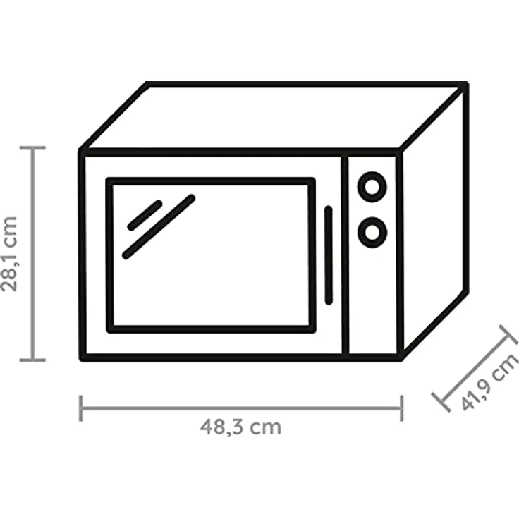 Bauknecht MW 254 SM Kombi-Mikrowelle mit Grill, 900 Watt, 25 Liter Garraum, Standgerät, Dampfgarfunktion, Joghurt-Funktion, Schmelzfunktion, Warmhalte-Funktion, schwarz – Bild 2