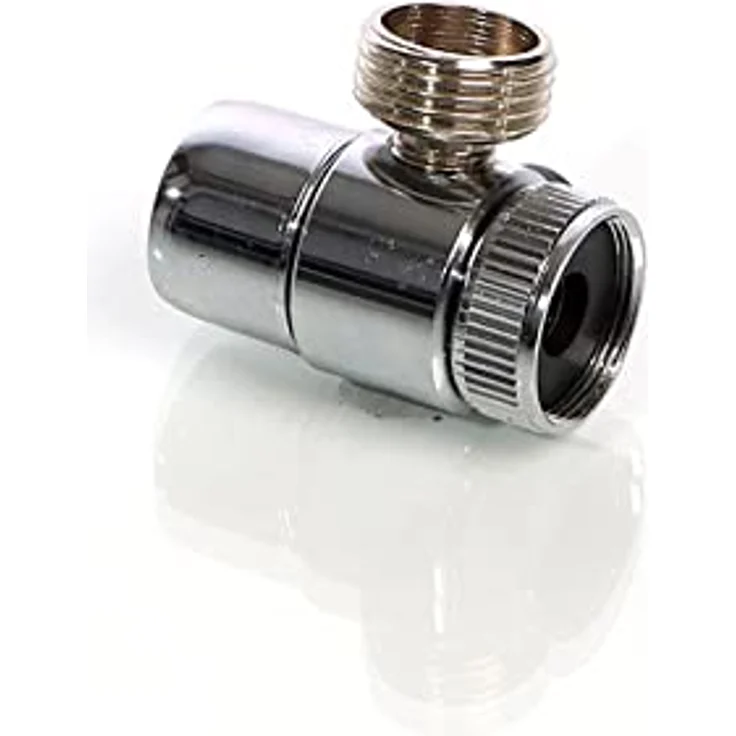 Naturewater 2 Wege Hahn Wasserhahn Adapter, 20 mm (3/4") Anschluss für Auftischfilter und Trinkwasserfiltration – Bild 4