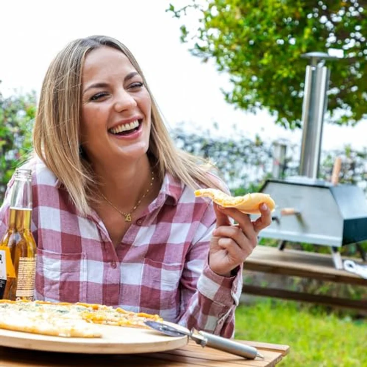 InnovaGoods Pellet-Pizzaofen Pizzahven, Edelstahl, Hitze bis 500 °C, mit Zubehör und integriertem Thermometer – Bild 10