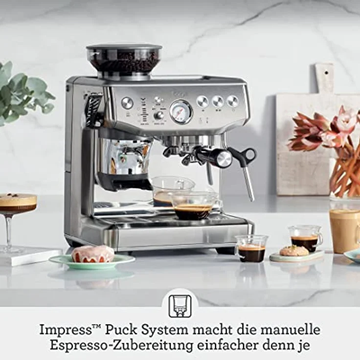 Sage - The Barista Express Impress - Espresso Machine with Milk Frother, Plum Blue – Bild 2