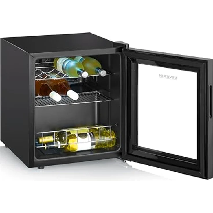 SEVERIN Weinkühlschrank 46 L Volumen für max. 15 Flaschen, LED & Touch-Display, 5-18°C, nur 43 dB, EEK F, schwarz – Bild 5