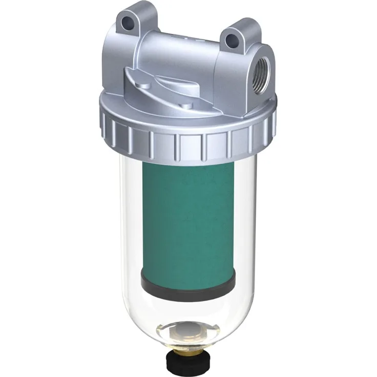 Riegler Spezialfilter »Standard«, Wasserfilter mit PC-Behälter, 0,01 µm, BG 2, G 3/8, max. 16 bar, max. 50 °C