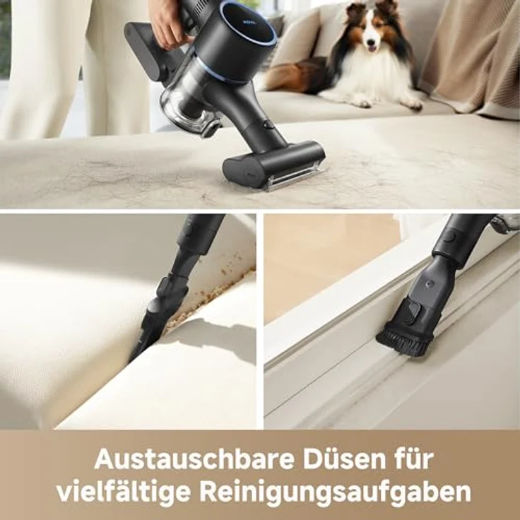 Dreame Mova S4 Detect Kabelloser Stielstaubsauger mit leistungsstarker Saugkraft von 150 AW, maximaler Laufzeit von 90 Minuten, blau – Bild 7