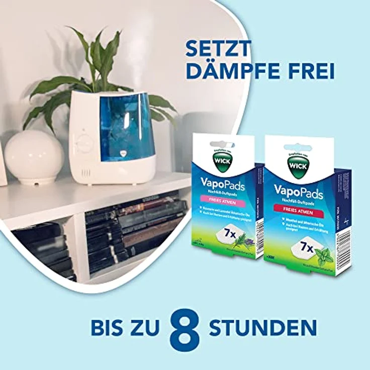 Wick WH845E2 Warmluft-Befeuchter, Blau, Weiß Luftbefeuchter – Bild 5