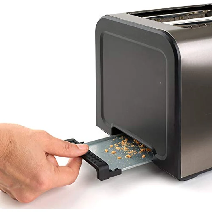 Black + Decker ES9600060B BXTO900E Toaster, 900, Edelstahl, Grau – Bild 5