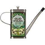 Cilio Ölspender + Essigspender, 500 ml, grün, dekorativer Krug mit traditionellen Motiven