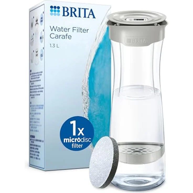 Brita Wasserkaraffe mit Wasserfilter fill&serve Mind, hellgrau – Bild 2