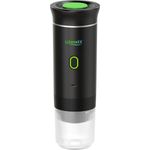 Lifenaxx To Go LX-060, Akku-betriebene Espressomaschine in Schwarz, kompakt und vielseitig für Kapseln sowie gemahlenen Kaffee