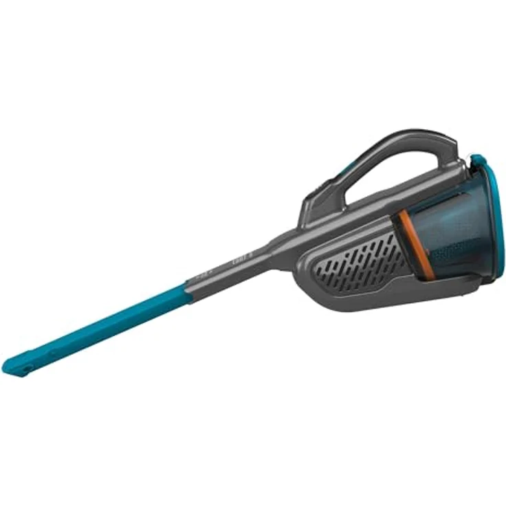 Black + Decker Lithium Dustbuster BHHV320J mit Cyclonic Action – 12V, 25AW, Akku Handstaubsauger mit ausziehbarer Fugendüse & Ladekabel – Beutelloser, kabelloser Staubsauger – Titanium-Blau – Bild 3