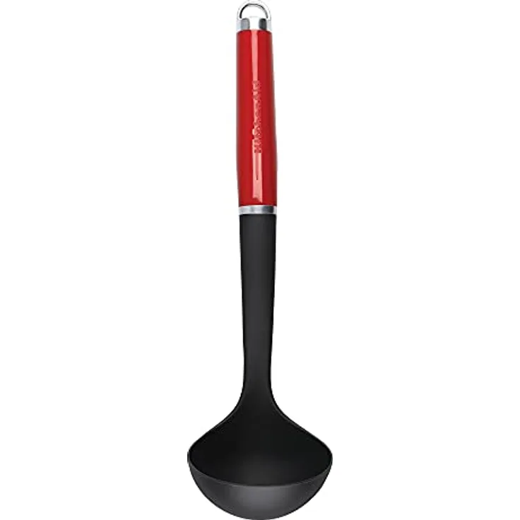 KitchenAid Schöpfkelle, Hitzeresistent, Antihaftbeschichtung, Kochutensil – Empire Rot - Preisvergleich
