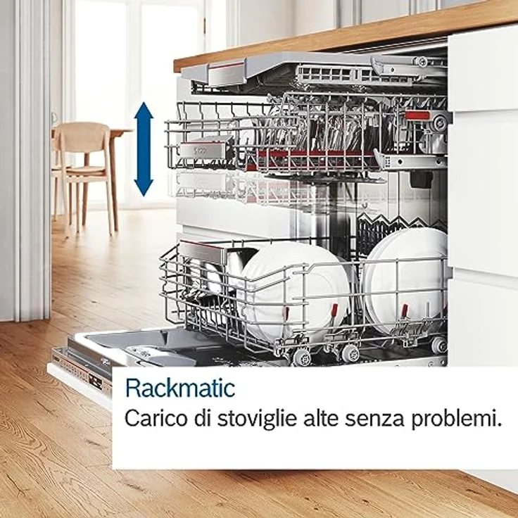 Bosch SMU6ZCS16E Geschirrspüler Serie 6, 60 cm, Edelstahl, mit Home Connect, Vario Schublade, Rackmatic – Bild 4