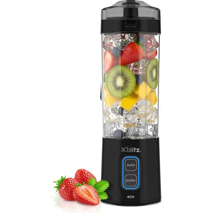 Xblitz iRon, Kabelloser Standmixer mit 700 ml Behälter, 360 Watt Leistung, spülmaschinenfeste Teile, tragbar und leicht
