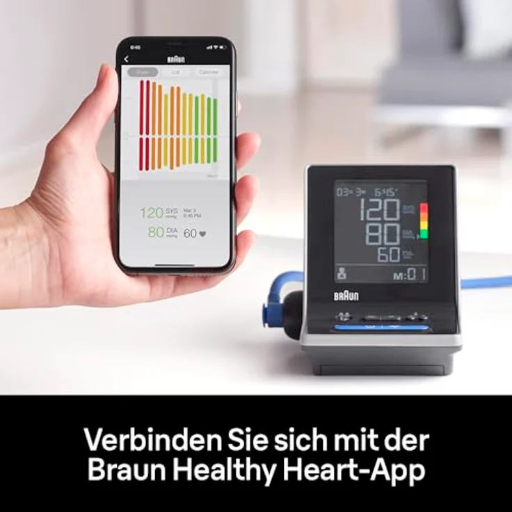 Braun BUA6350EU ExactFit 5 Connect Blutdruckmessgerät mit zwei Manschettengrößen für Passgenauigkeit – Bild 2