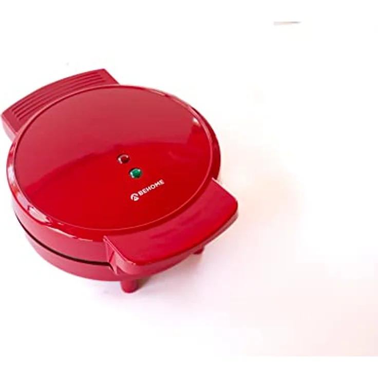 Herz-Waffelmaschine mit Antihaft-Platte und rutschfesten Füßen 1000 W, Farbe Weiß und Rot – Bild 3