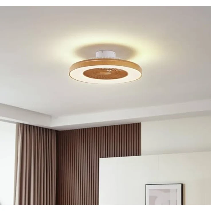 Lindby Teleo LED Deckenventilator mit Lampe, dimmbar, 1-flammig, Sommer- und Wintersicht, inklusive Fernbedienung, energiesparend für Wohnzimmer und Büro – Bild 3