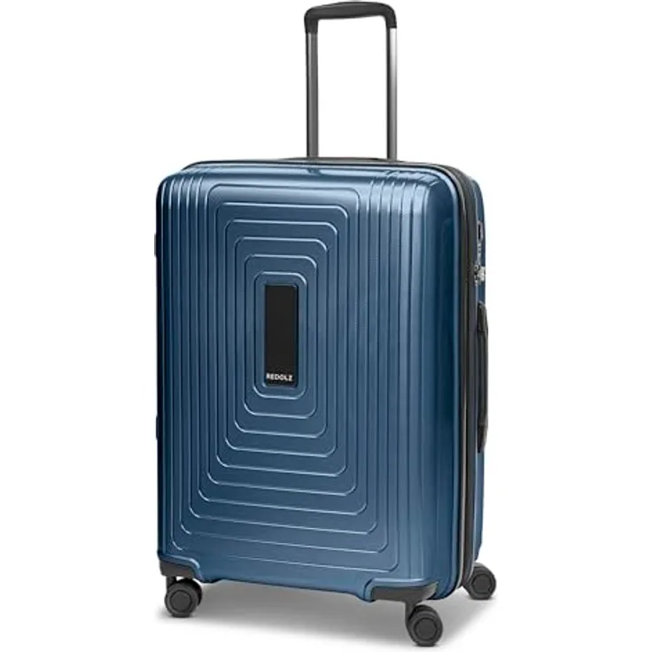 REDOLZ Mittelgroßer Hartschalen M+ Trolley | 46 x 30 x 66 cm | Koffer mit Dehnfalte von 82 auf 97 Liter | Ultra-leicht nur 3,7 kg (Essentials 14)