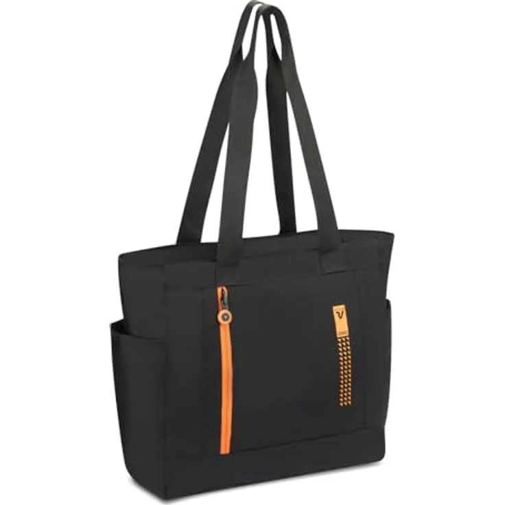 Roncato Compact Neon Shopper Tasche, faltbar aus Polyester, 37 cm, orange – Bild 2