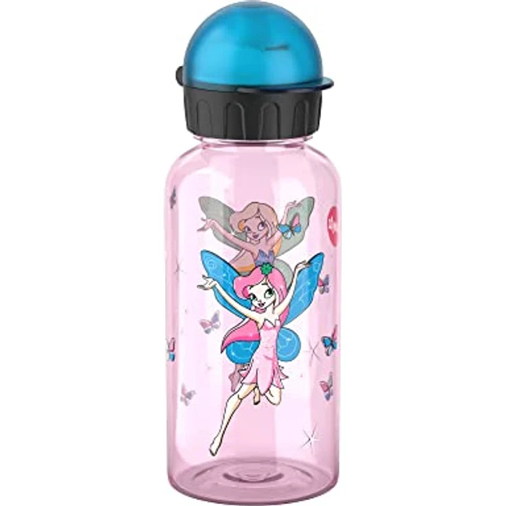 Emsa Trinkflasche Kids Tritan, 0.4 L, 100% auslaufsicher mit phantasievollen Motiven, bunt – Bild 1