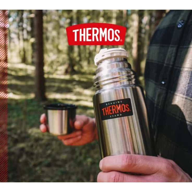 THERMOS 4019.205.035 Thermosflasche Light & Compact, Edelstahl mattiert 0,35 l, Spülmaschinenfest, 12 Stunen heiß, 24 Stunden kalt – Bild 3