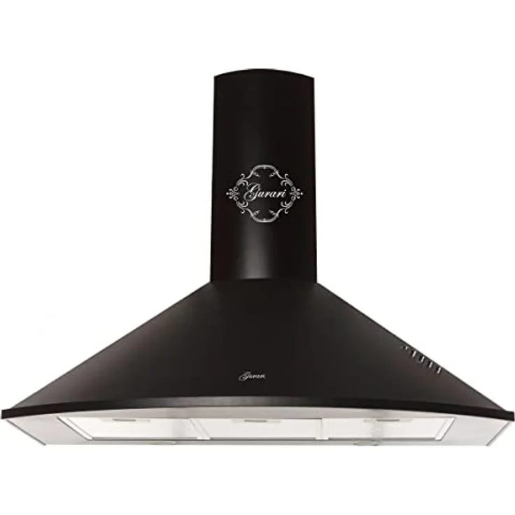 Gurari Elektro-Standherd GCH E 912 DF BL r+GCH 046 Bl 9, 90 cm mit Doppelbackofen, Dunstabzugshaube, retro Schwarz, 1000 m³/h Saugkraft – Bild 3
