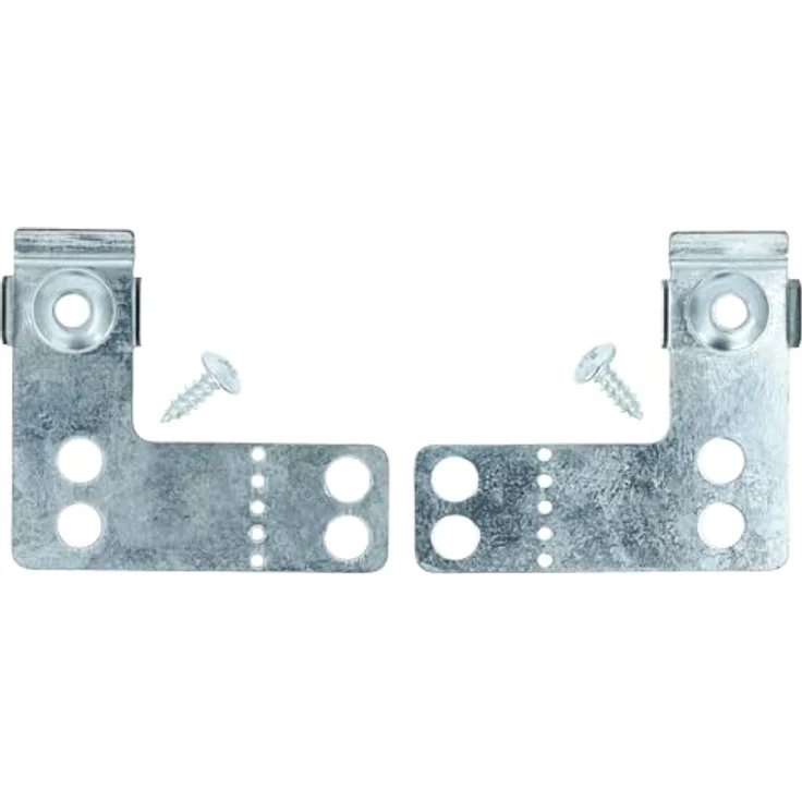 vhbw 2x Befestigungswinkel Ersatz für Bosch 00622622, Metall-Befestigungssatz für Geschirrspüler, silber, 8,1 x 6,1 x 0,8 cm – Bild 4