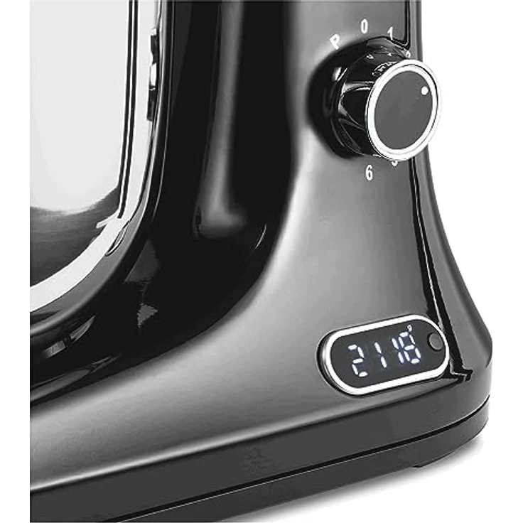 Catler KM8013 Küchenmaschine – 1200-W-Motor, integrierte Waage, 6 Geschwindigkeiten + Pulsfunktion, 5-Liter-Edelstahlschüssel, robustes Metallgehäuse, inklusive Zubehör – Bild 3