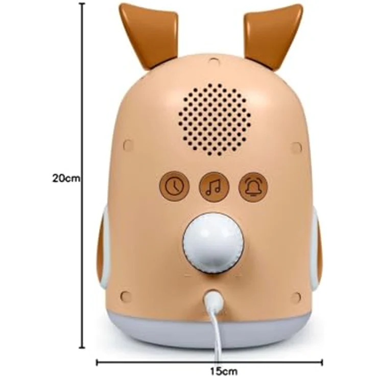 Bigben RKIDSDOG Wecker, mehrfarbig mit kompakten Maßen von 16,6 x 27,2 x 14,3 cm – Bild 5