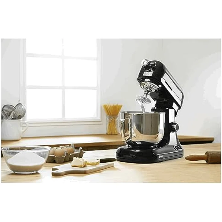 Catler KM8013 Küchenmaschine – 1200-W-Motor, integrierte Waage, 6 Geschwindigkeiten + Pulsfunktion, 5-Liter-Edelstahlschüssel, robustes Metallgehäuse, inklusive Zubehör – Bild 2