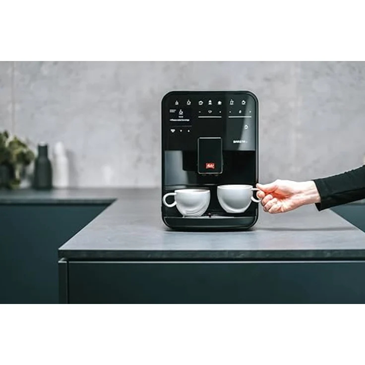 Melitta Barista SE Kaffeevollautomat, schwarze Ausführung, geräuscharmes Mahlwerk, Touch & Slide Bedienung, separat für Milch und Heißwasser – Bild 3