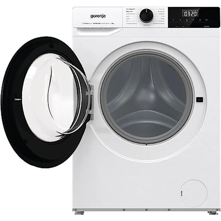 Gorenje WNHEI 84 APS Waschmaschine mit Dampffunktion, 8kg Fassungsvermögen, EEK: A, Inverter PowerDrive Motor, 1400 U/min, 15 Programme, Steam Tech, AquaStop, Kindersicherung, weiß – Bild 4