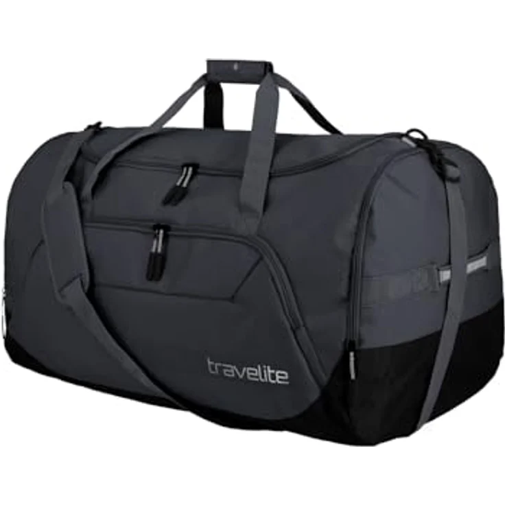 Travelite Kick Off Reisetasche XL 70 cm, dunkel anthrazit, 100% Polyester, geräumig 70 x 40 x 43 cm – Bild 2