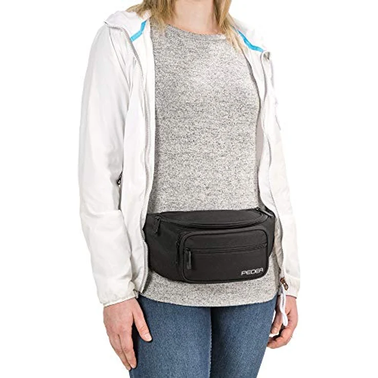 PEDEA Bauchtasche "TREND" Gr. L, Gürteltasche mit 5 Fächern, wasserabweisend und RFID-Schutz – Bild 7