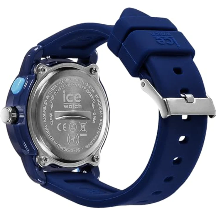 ICE-WATCH Ice Watch 024913, analoge Quarzuhr mit Bluetooth-Verbindung, blau, 34 mm Gehäuse, Silikonarmband – Bild 5