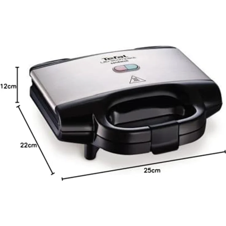 Tefal SM157236 Sandwichtoaster, ultrakompakt, 700 W, Schwarz und Grau – Bild 3