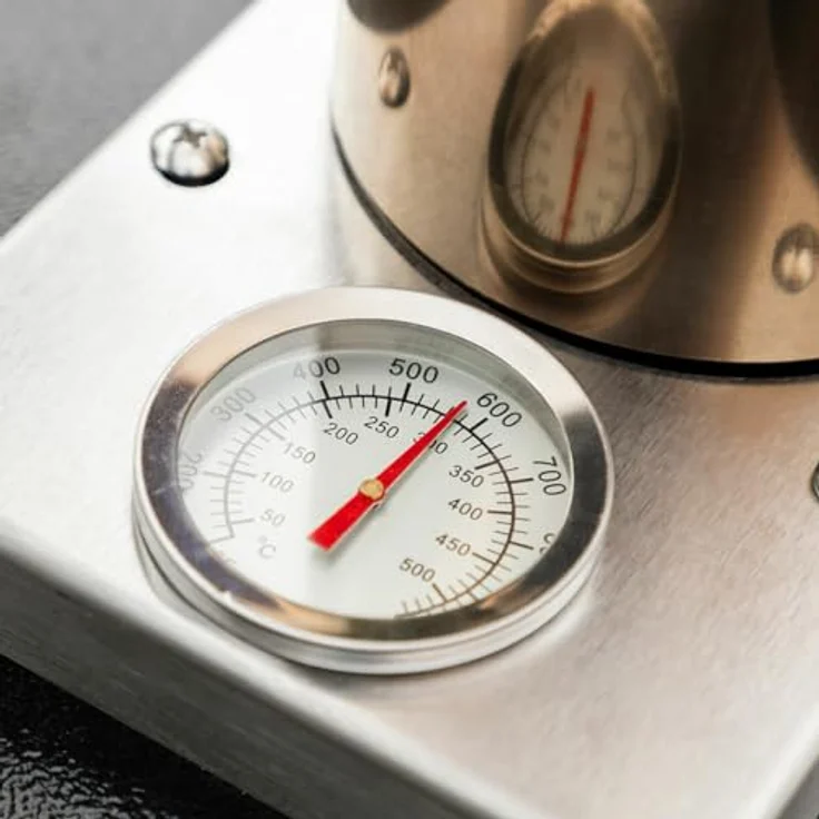 InnovaGoods Pellet-Pizzaofen Pizzahven, Edelstahl, Hitze bis 500 °C, mit Zubehör und integriertem Thermometer – Bild 7