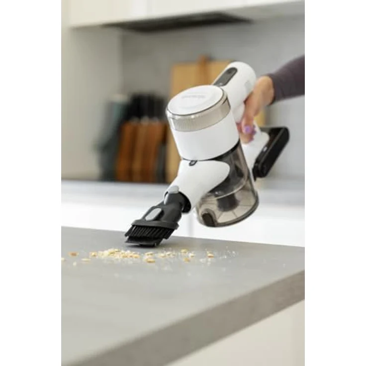 Gorenje AIR ESSENTIAL SVC222230AEW, Akku Staubsauger mit AntiTangle Multi-Bodendüse, 2-in-1 Staubbürste und Schnellparkposition, Weiß – Bild 8