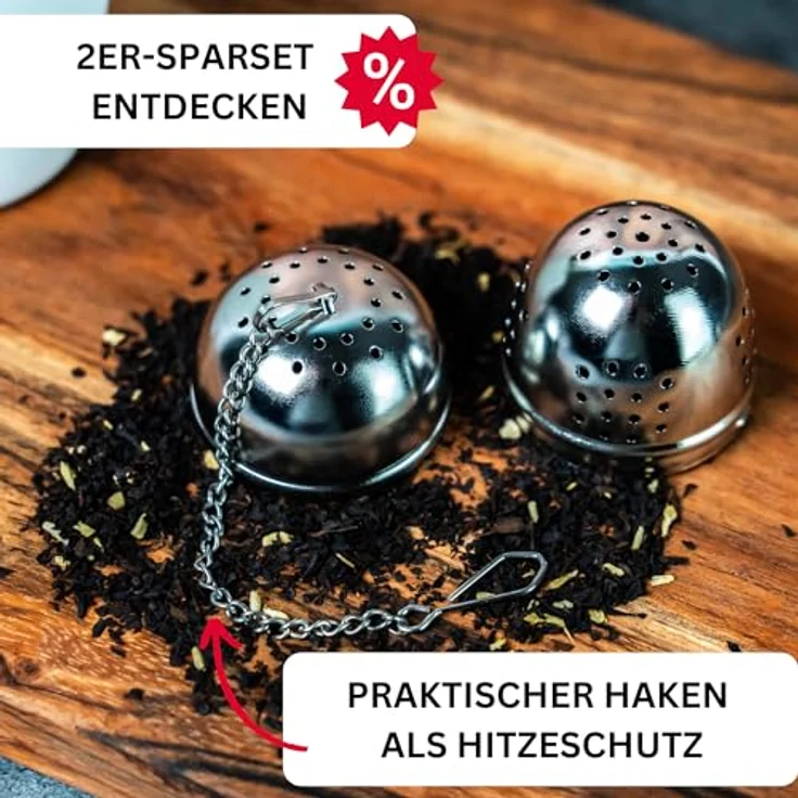 Westmark Tee-Ei, Ø 40 mm, Rostfreier Edelstahl, Teatime, Silber, 15362280 – Bild 7