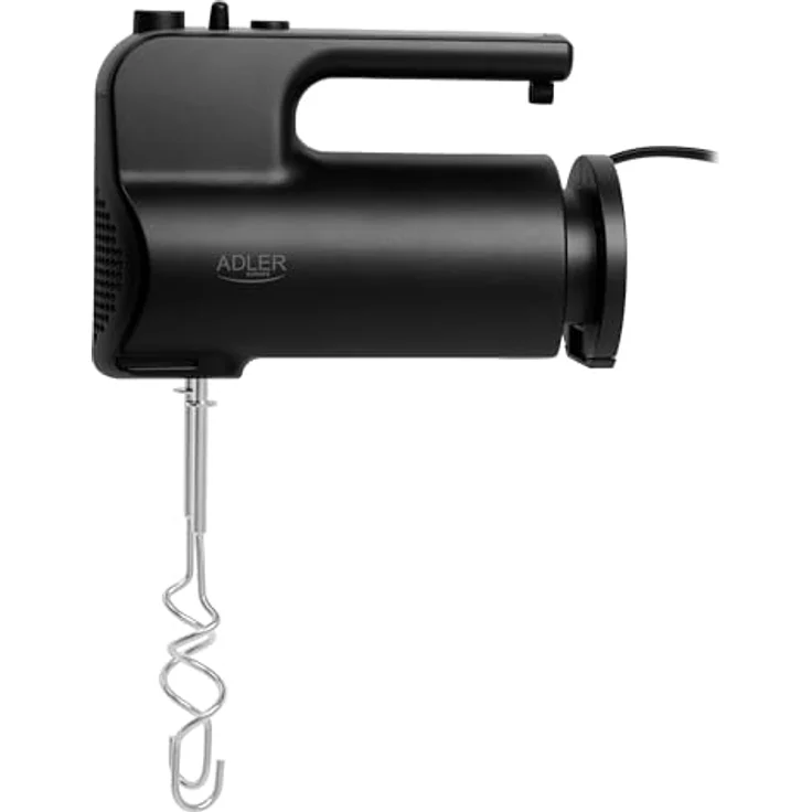 Adler Handmixer AD 4230, 5 Geschwindigkeiten, Turbo Funktion, Mixer, Knethaken, schwarz – Bild 6