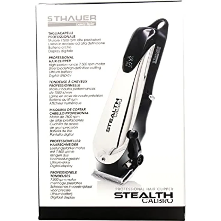 Xanitalia Professionelle Sthauer Haarschneidemaschine Calibro Stealth, Robuster Rasentrimmer
