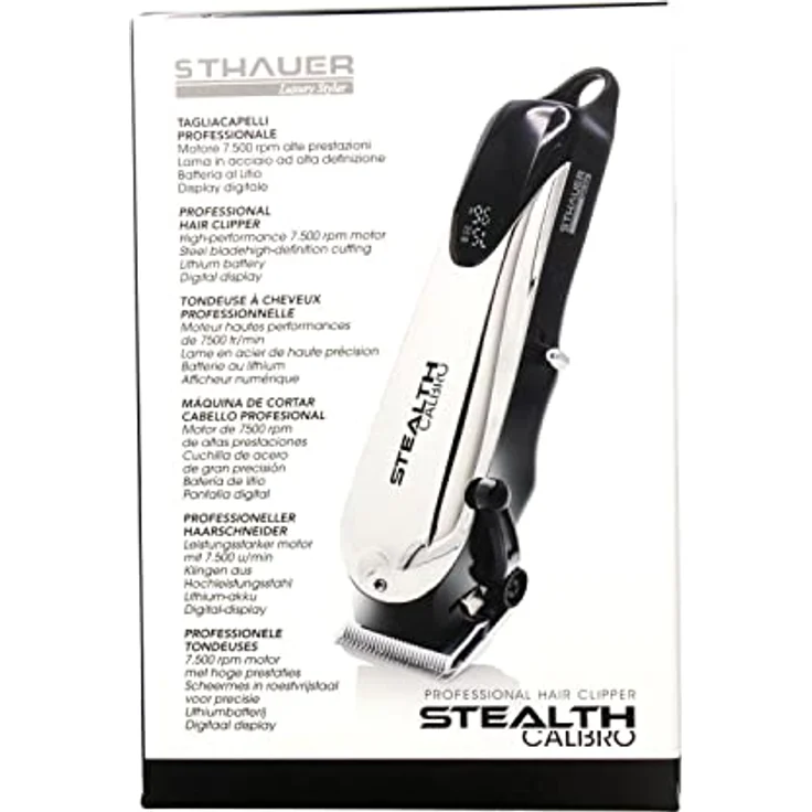 Xanitalia Professionelle Sthauer Haarschneidemaschine Calibro Stealth, Robuster Rasentrimmer – Bild 1
