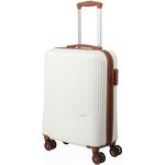 Travelite Koffer Bali 4 Rollen Kabinentrolley S 55 cm, Weiss, (34 l, S) - ABS, praktische Innenaufteilung, 4 stabile Rollen