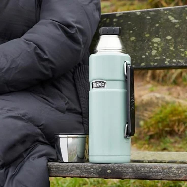 Thermoskanne, Edelstahl, Himbeerfarben, 1,2 l – Bild 5