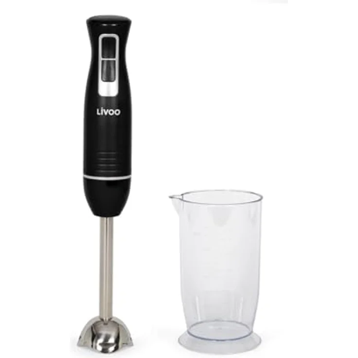Livoo DOP245N, Stabmixer mit 400 W Leistung und 700 ml Messschüssel, 2 Geschwindigkeitsstufen, Edelstahlklingen – Bild 1